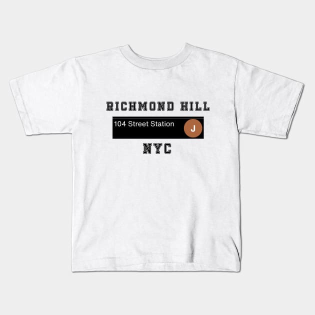 Richmond Hill NYC (Light Colors) Kids T-Shirt by Proud Town Tees